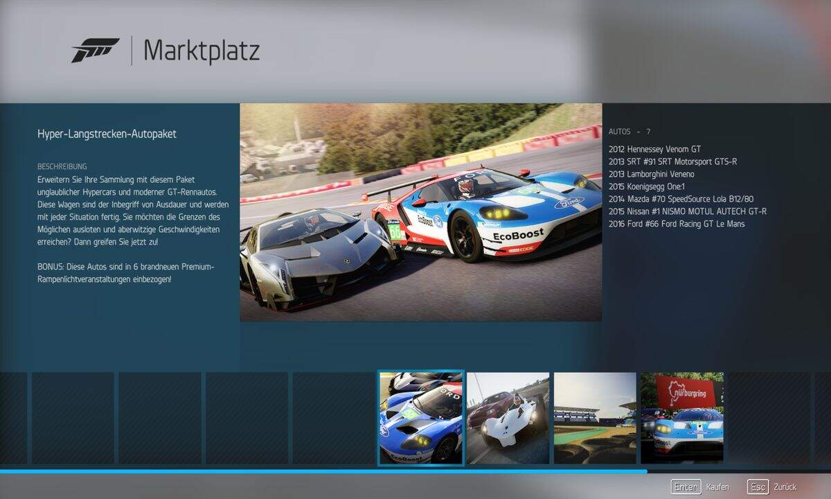 Forza Motorsport 6: Apex DLCs 