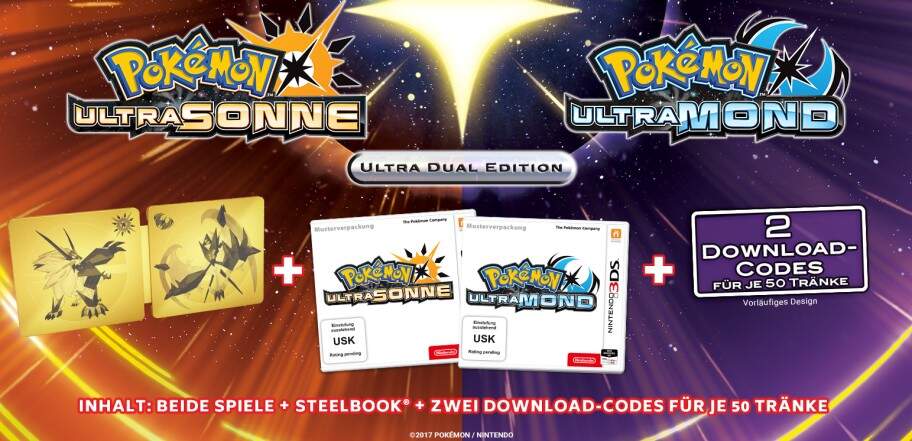 Pokémon Ultrasonne und Pokémon Ultramond Ultra Dual Edition 