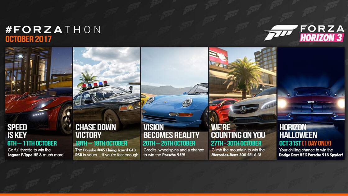 Forza Horizon 3 Forzathon Oktober Vorschau 
