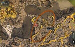Guild Wars 2: Path of Fire Bleiches Schluchtengreifen-Ei Fundort