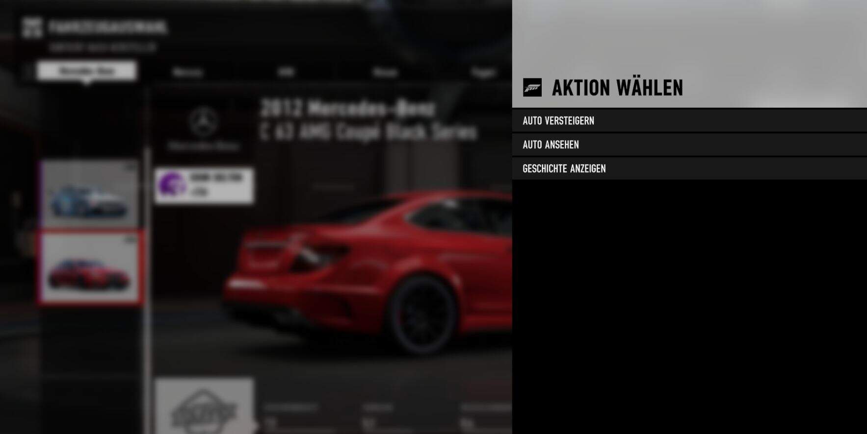 Forza Motorsport 7 Auktionshaus Auktion erstellen