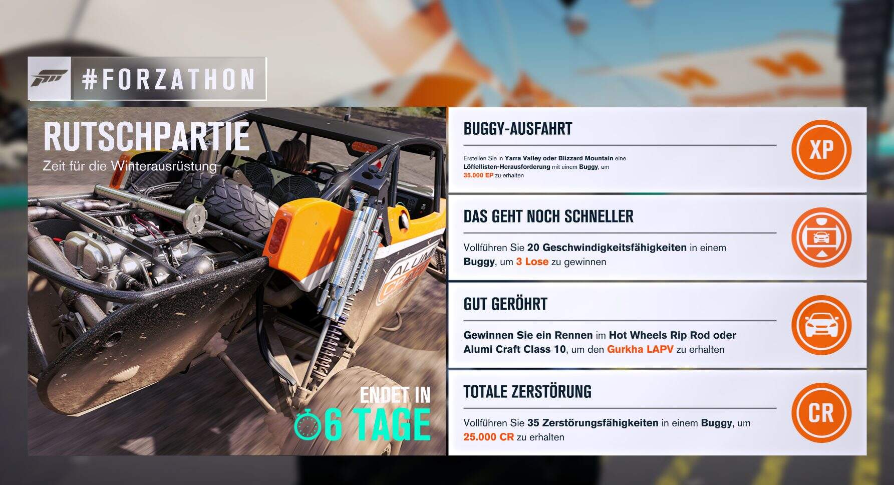 Forza Horizon 3 #Forzathon Guide KW 50 – Rutschpartie
