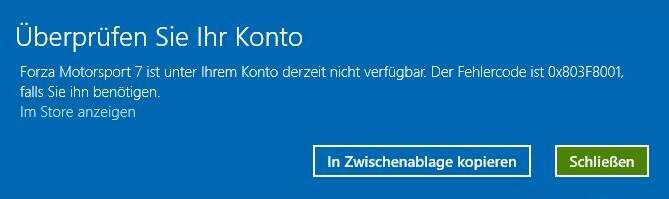 Windows 10 Spiel Fehler