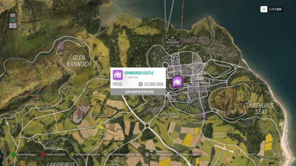 Forza Horizon 4 Edinburgh Castle Location
