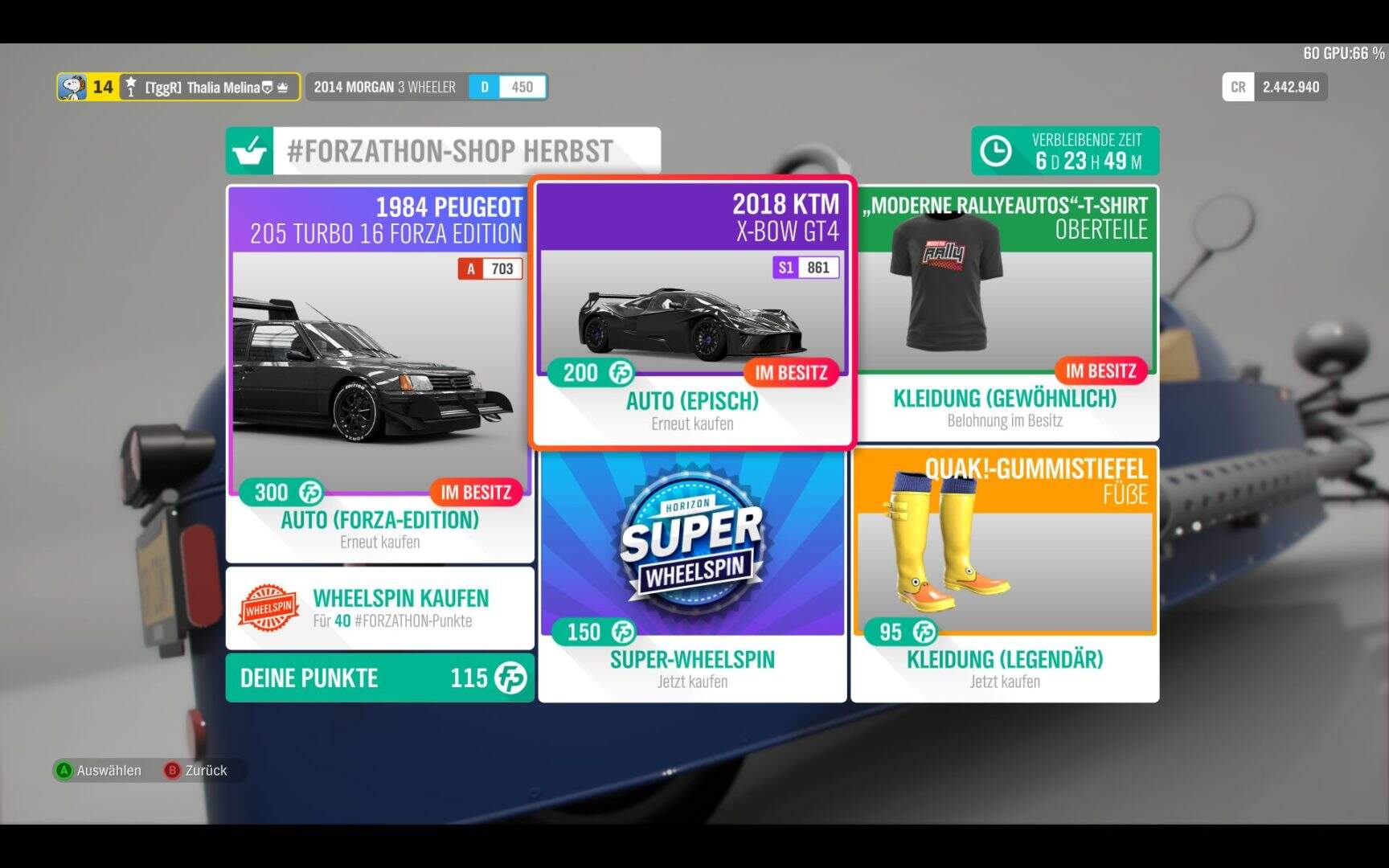Forza Horizon 4 Forzathon Shop Herbst KW 48