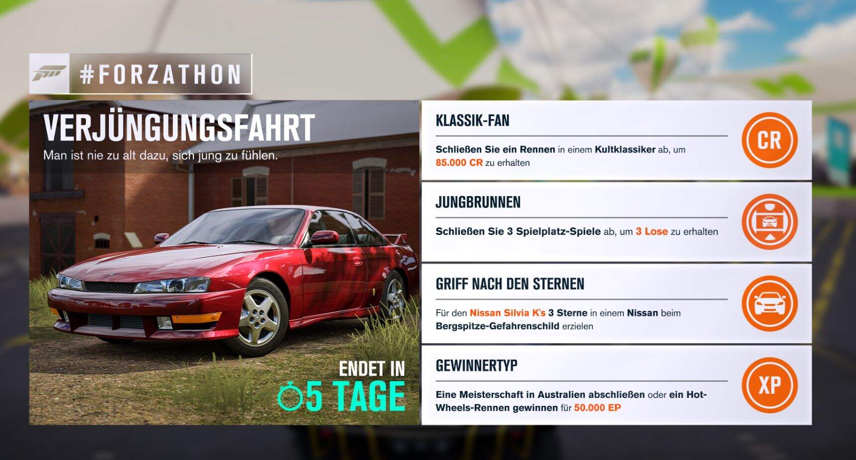 Forza Horizon 3 #Forzathon Guide KW 49 – Verjüngungsfahrt 
