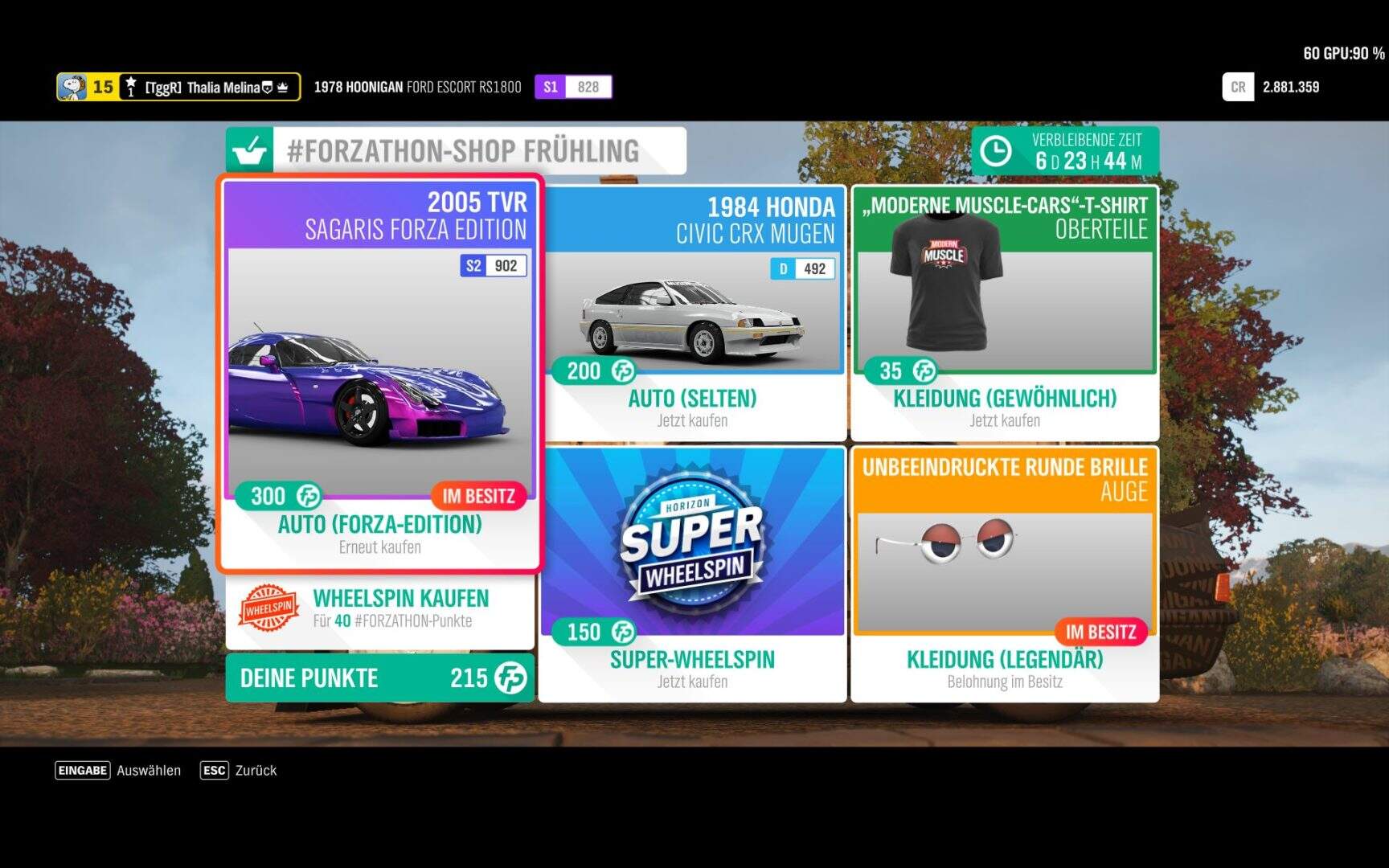Forza Horizon 4 Forzathon-Shop KW 50