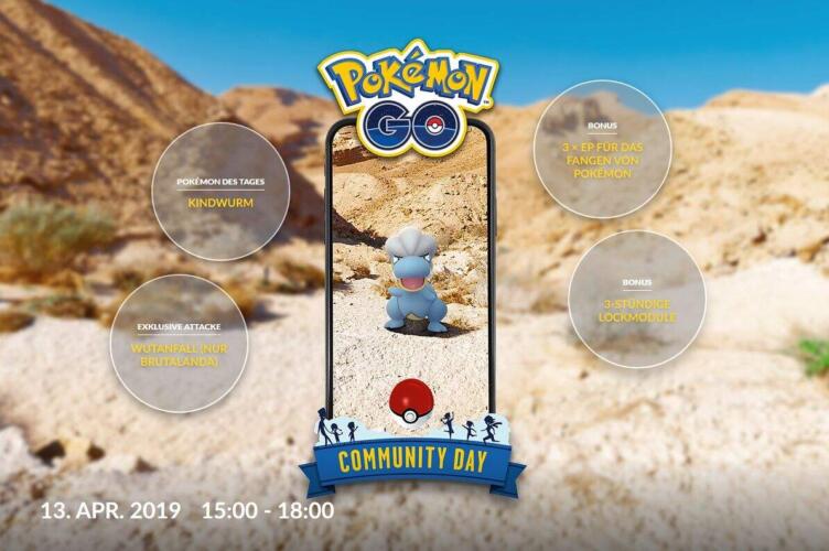Pokemon GO April Community Day Kindwurm
